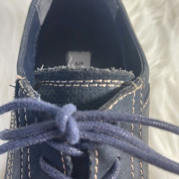 Steve Madden Chay Navy Leather Cap Toe Lace Up Oxfords Sz‎ 9 main image 3